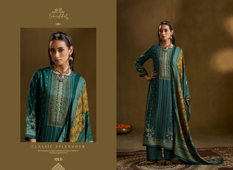 Calista 102 By Shiddat Viscose Pashmina Dress Material 